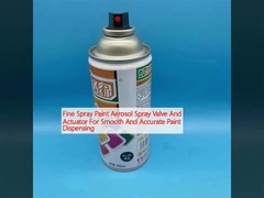 Fine Spray Paint Aerosol Spray Valve And Actuator cho việc phân phối sơn mượt mà và chính xác